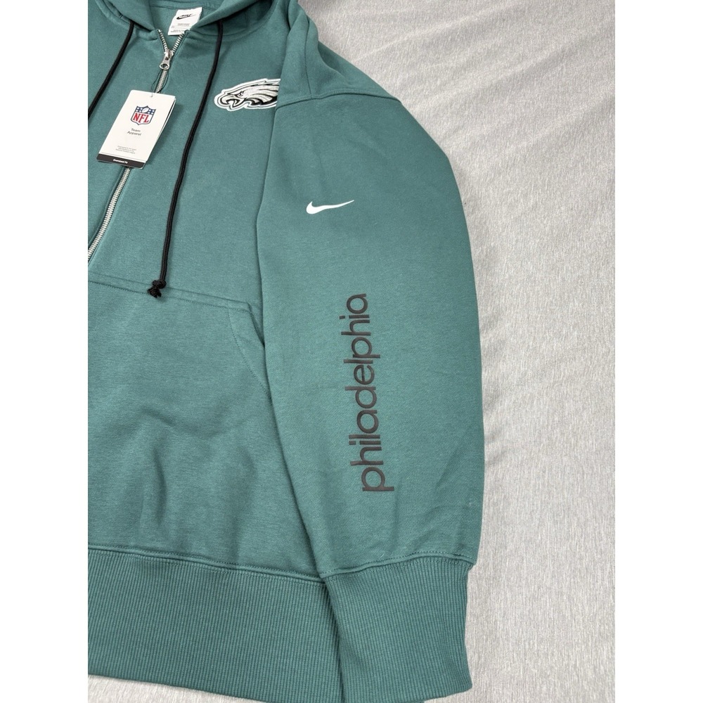 NWT Nike Philadelphia Eagles Full Zip Hoodie XXL Green 2X Oversized - Picture 3 of 10